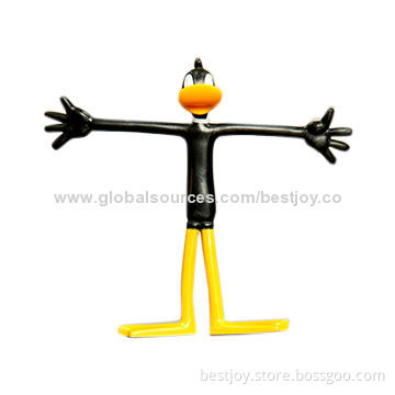 Flexible Bendable/Cartoon Duck Figure, Perfect for Promotional Gifts or Collections